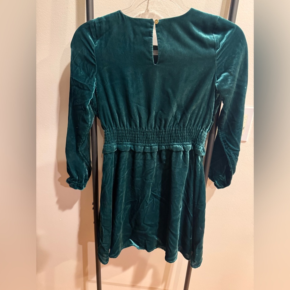 Crew Cuts Smocked Velvet Dress - Picture 3 of 7